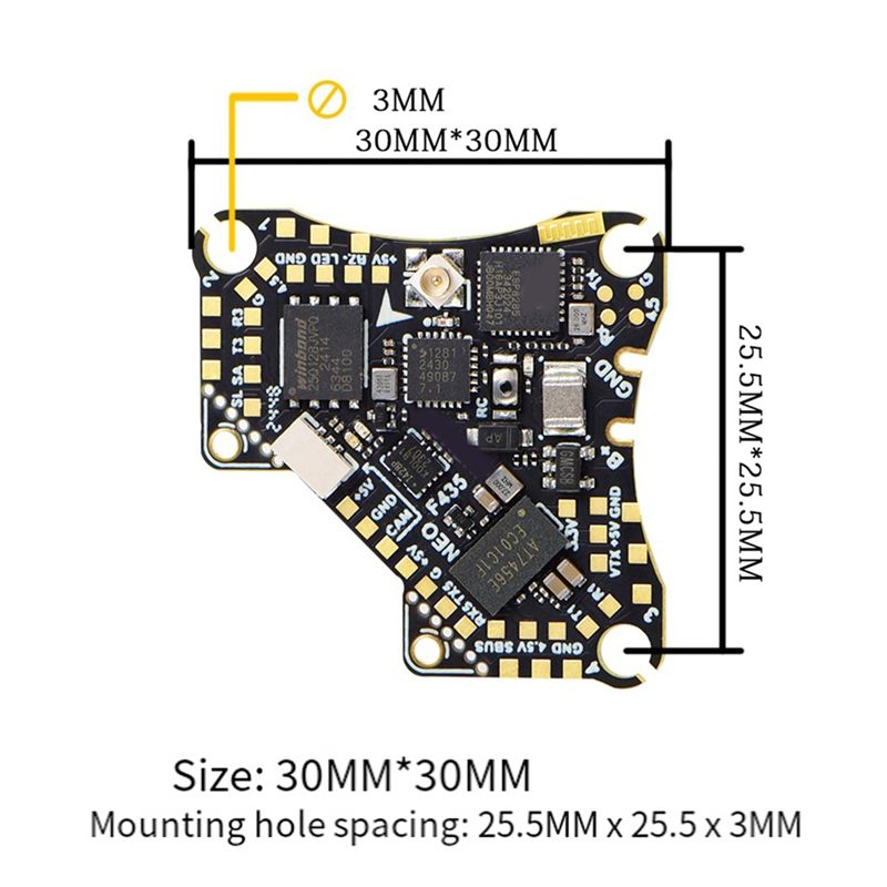 FBIL-F435 NEO 1S AIO Flight Co - Drone Flight Controller ulasan dan harga