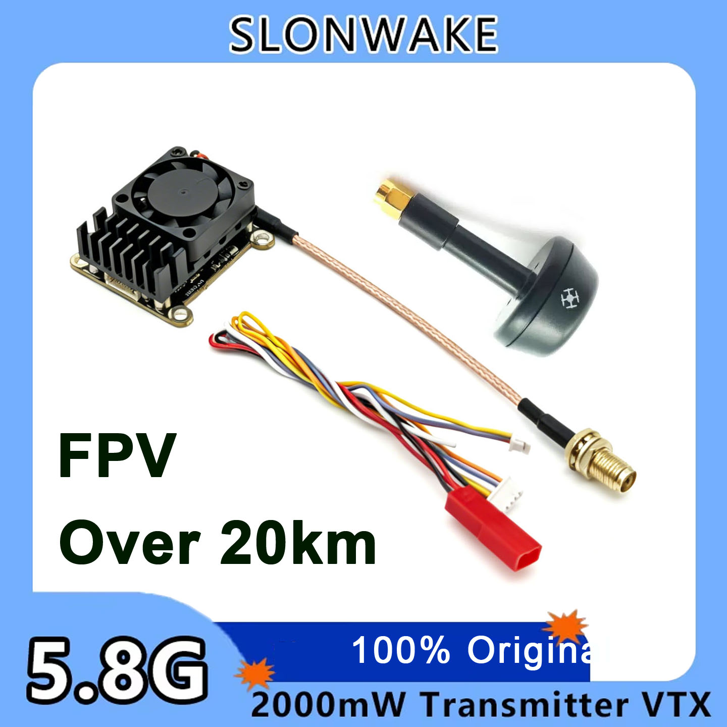 New upgrade 5.8Ghz 2W adjustab - Drone Receiver ulasan dan harga
