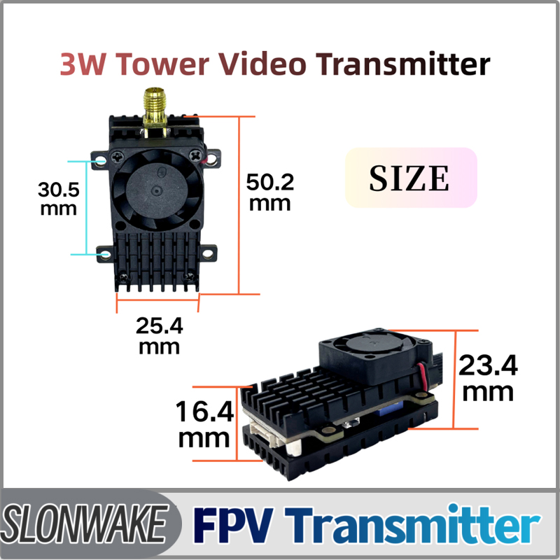 SLONWAKE 5.8G 3000mW Simulatio - Drone Receiver ulasan dan harga